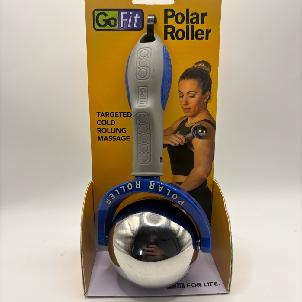 GoFit Polar Roller with Blue and Silver Accents